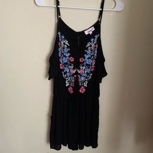 BONGO Short Floral Romper